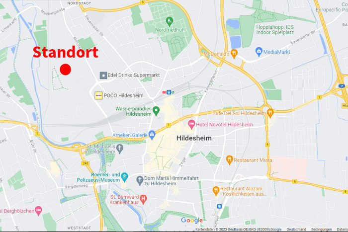 Immobilie: Attraktives, unbebautes Gewerbegrundstück in Hildesheim zu verkaufen (Erbbaurecht)